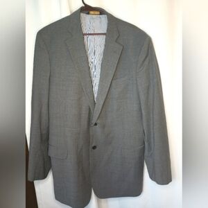 Brooks Brothers 346 Mens Explorer Fitzgerald Fit Blazer 44R Gray Wool Classic